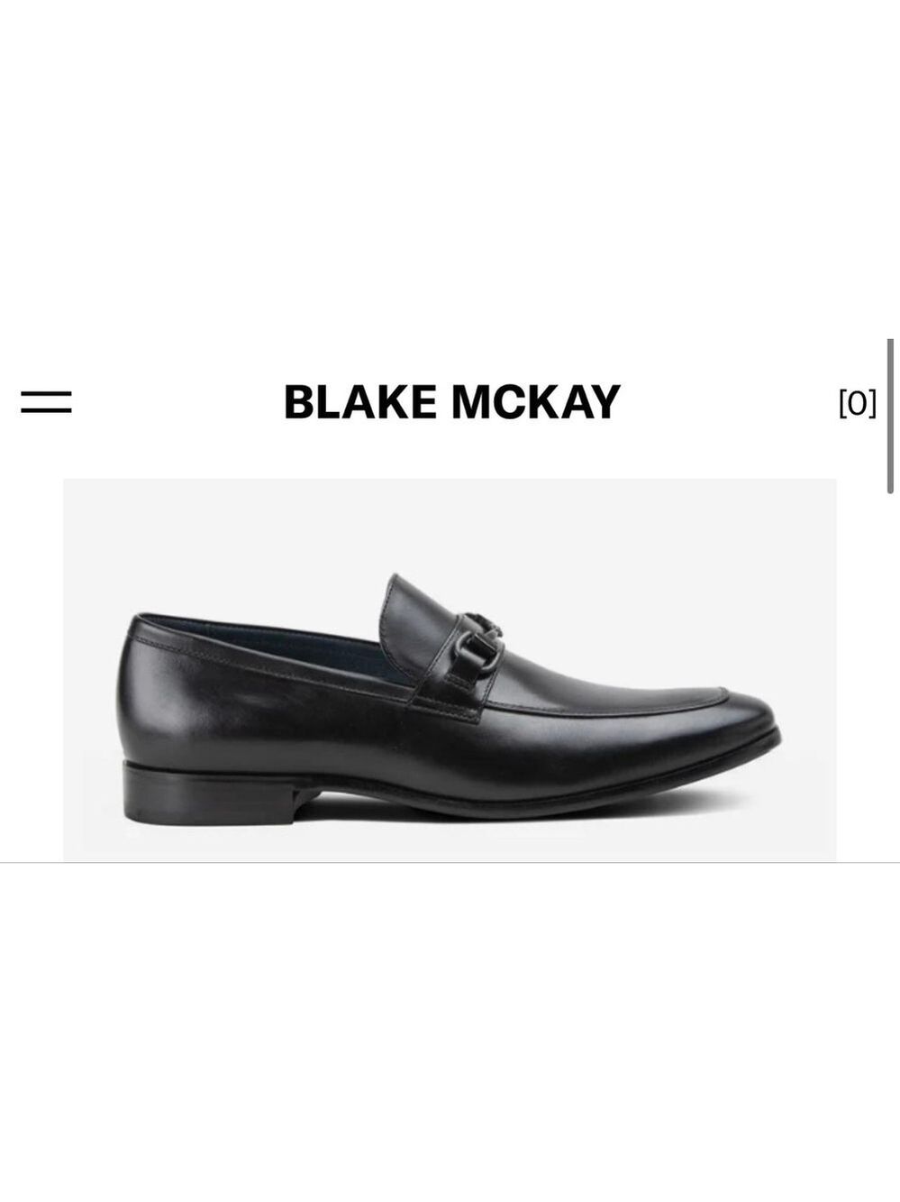 New Men's BLAKE MCKAY Black Savine Loafers & Slip-Ons Size 9
